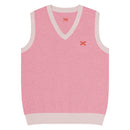 Comprar Chaleco de punto con cuello pico Rosa La Flamenca de Borgoña La Flamenca de Borgoña Bandera España