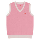 Comprar Chaleco de punto con cuello pico Rosa La Flamenca de Borgoña La Flamenca de Borgoña Bandera España