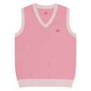Comprar Chaleco de punto con cuello pico Rosa La Flamenca de Borgoña La Flamenca de Borgoña Bandera España