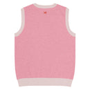 Comprar Chaleco de punto con cuello pico Rosa La Flamenca de Borgoña La Flamenca de Borgoña Bandera España