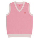 Comprar Chaleco de punto con cuello pico Rosa La Flamenca de Borgoña La Flamenca de Borgoña Bandera España