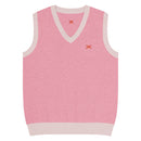 Comprar Chaleco de punto con cuello pico Rosa La Flamenca de Borgoña La Flamenca de Borgoña Bandera España