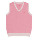 Comprar Chaleco de punto con cuello pico Rosa La Flamenca de Borgoña La Flamenca de Borgoña Bandera España