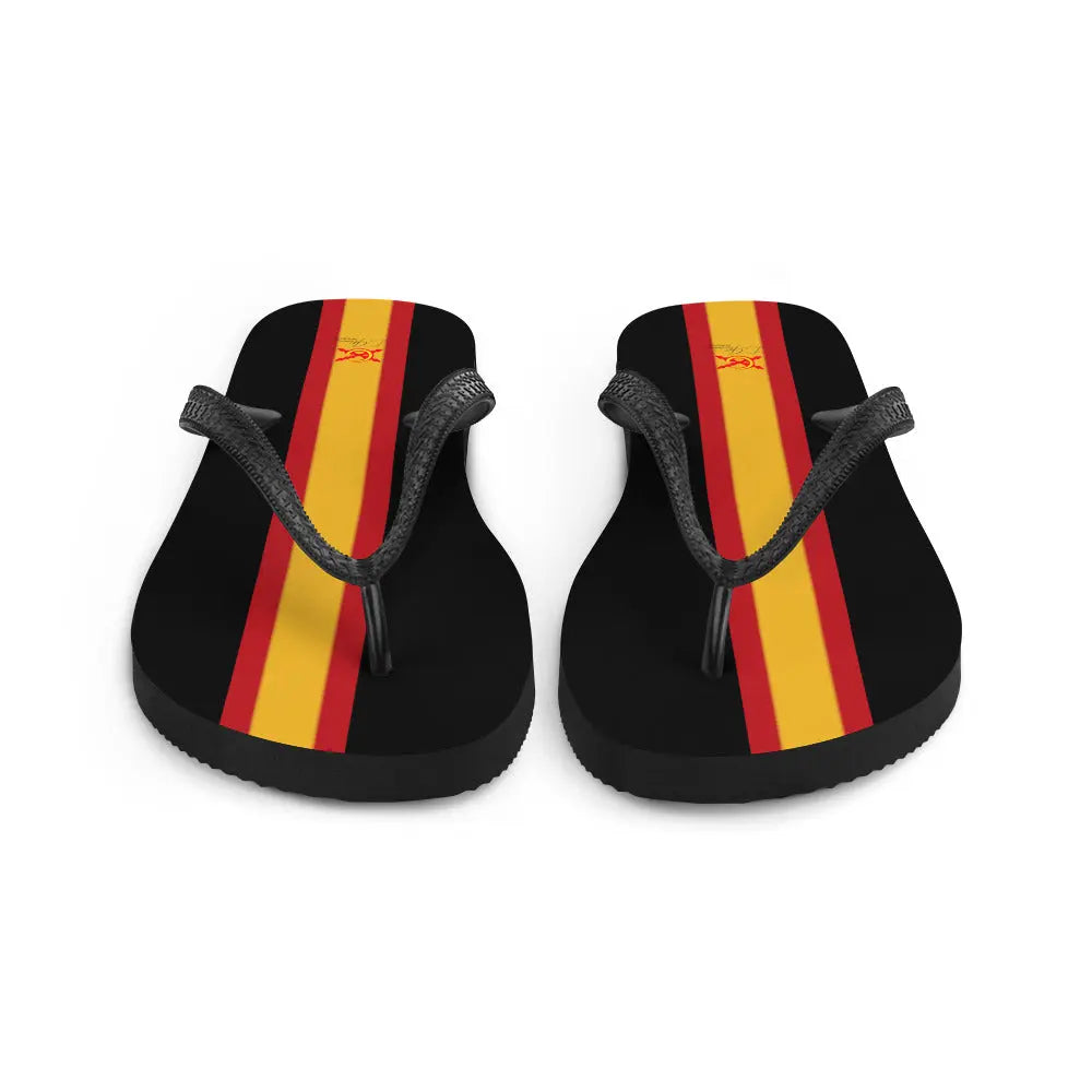 Comprar Chanclas Bandera de España negras Bandera España La Flamenca de Borgoña Patricia Muñoz VOX