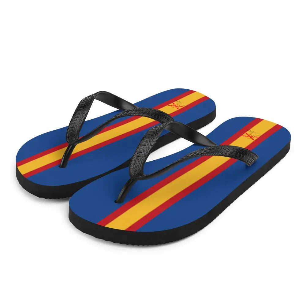 Comprar Chanclas Bandera de España azules Bandera España La Flamenca de Borgoña Patricia Muñoz VOX