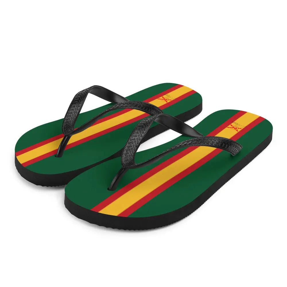 Comprar Chanclas Bandera de España verde Bandera España La Flamenca de Borgoña Patricia Muñoz VOX