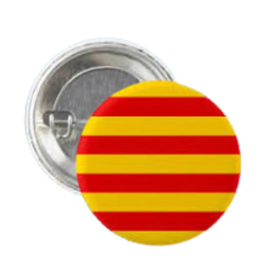 Comprar Chapa bandera senyera catalana 36mm La Flamenca de Borgoña Bandera España