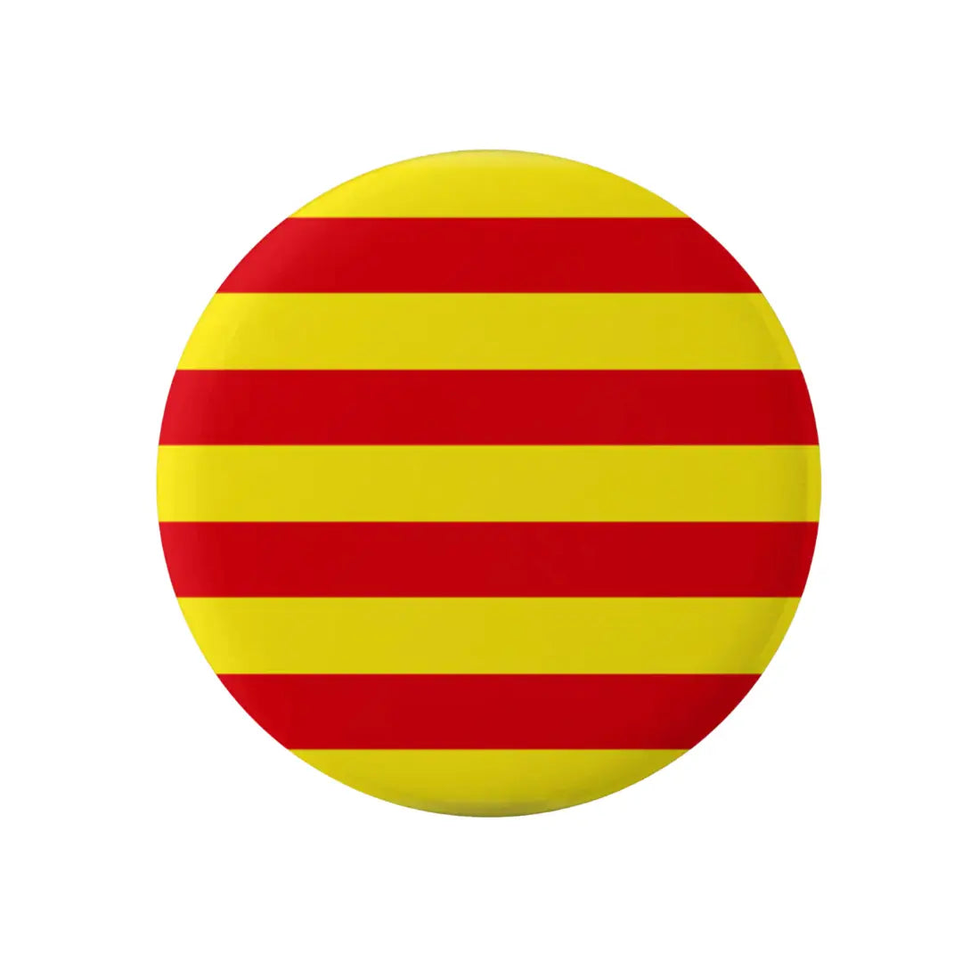 Comprar Chapa bandera senyera catalana 36mm La Flamenca de Borgoña Bandera España