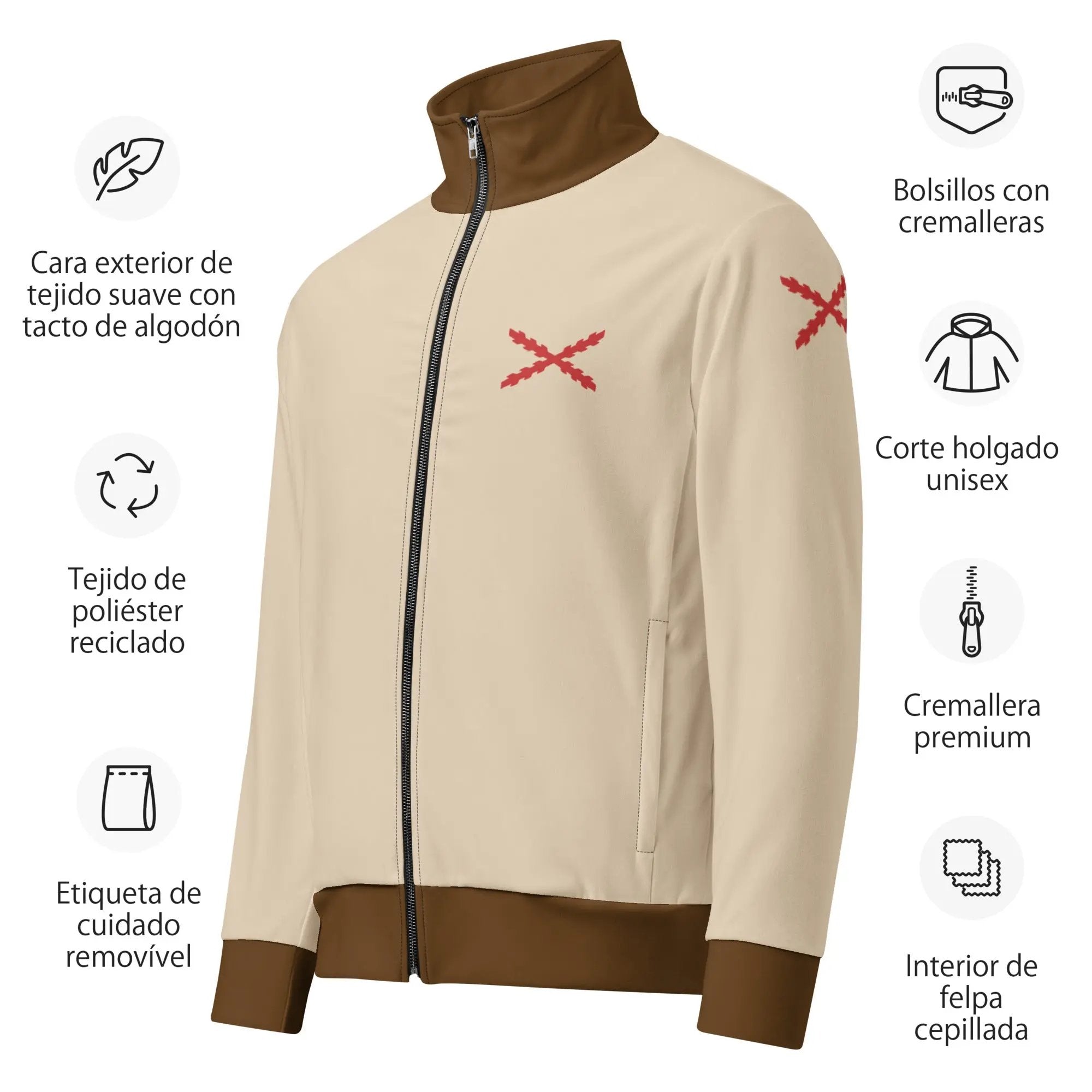 Comprar Chaqueta de chándal unisex "Ser español es un Honor" La Flamenca de Borgoña Bandera España