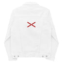 Comprar Chaqueta denim unisex Cruz de Borgoña La Flamenca de Borgoña, Bandera de España, Cruz de Borgoña, Patricia Muñoz, VOX, Santiago Abascal