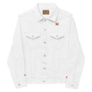 Comprar Chaqueta denim unisex Cruz de Borgoña La Flamenca de Borgoña, Bandera de España, Cruz de Borgoña, Patricia Muñoz, VOX, Santiago Abascal