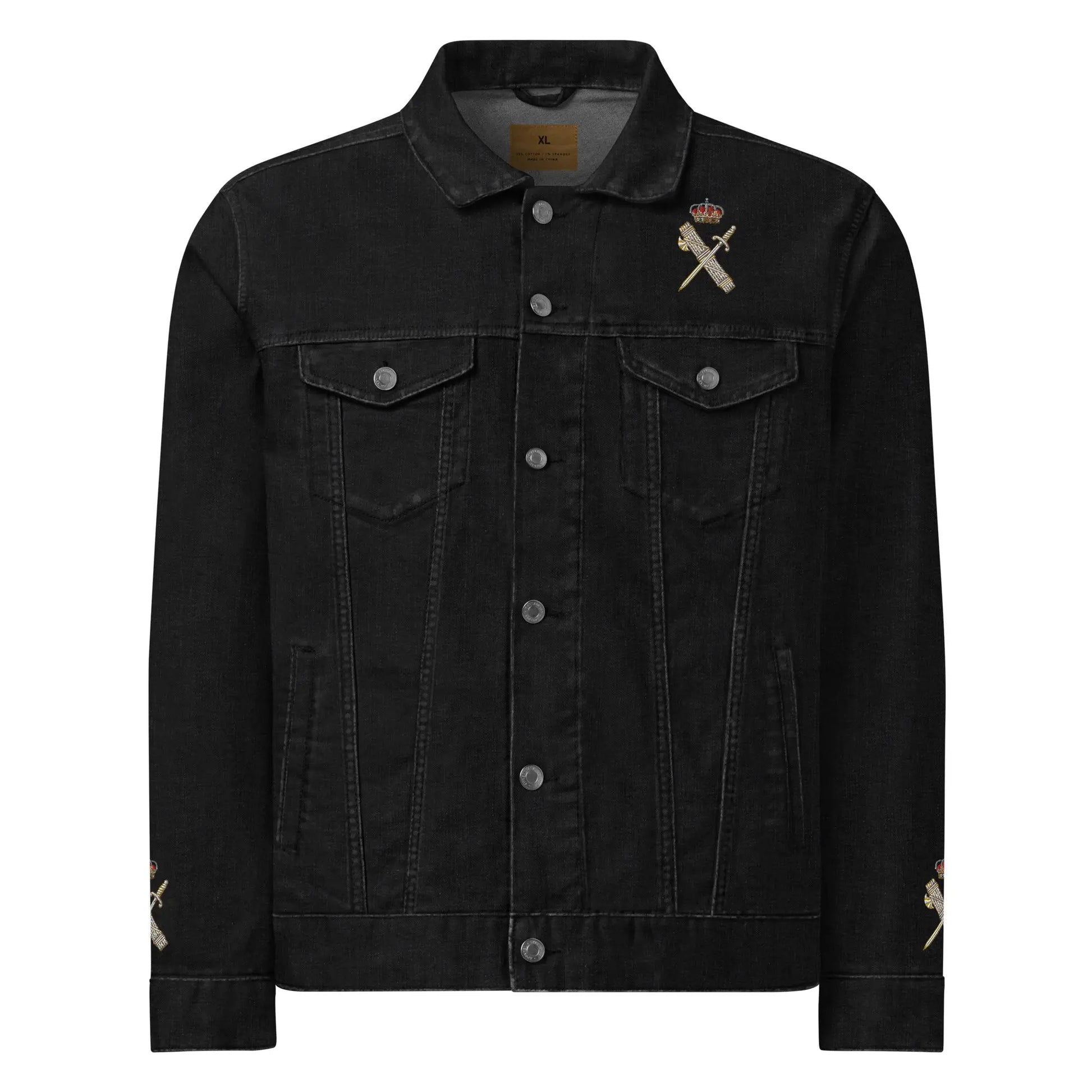 Comprar Chaqueta denim unisex El Honor es mi Divisa Guardia Civil La Flamenca de Borgoña, Bandera de España, Cruz de Borgoña, Patricia Muñoz, VOX, Santiago Abascal