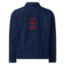 Comprar Chaqueta denim unisex Falange La Flamenca de Borgoña, Bandera de España, Cruz de Borgoña, Patricia Muñoz, VOX, Santiago Abascal