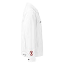 Comprar Chaqueta denim unisex Falange La Flamenca de Borgoña, Bandera de España, Cruz de Borgoña, Patricia Muñoz, VOX, Santiago Abascal