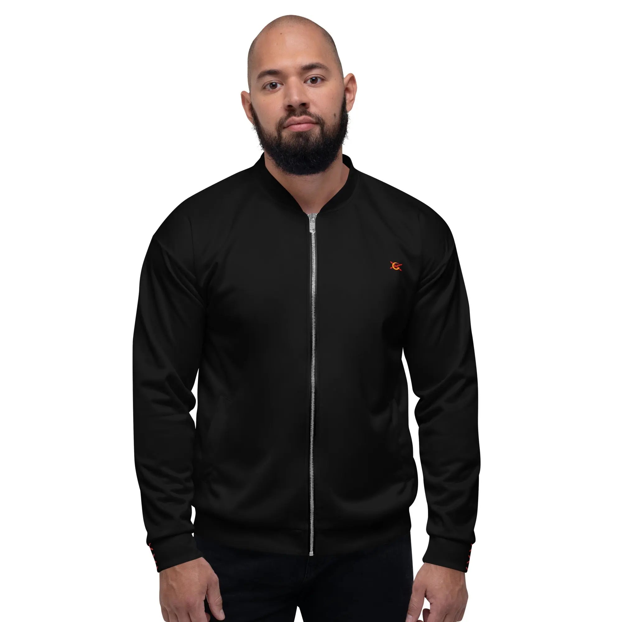 Comprar Chaqueta deportiva Cruz de Borgoña negra bomber unisex Bandera España La Flamenca de Borgoña Patricia Muñoz VOX
