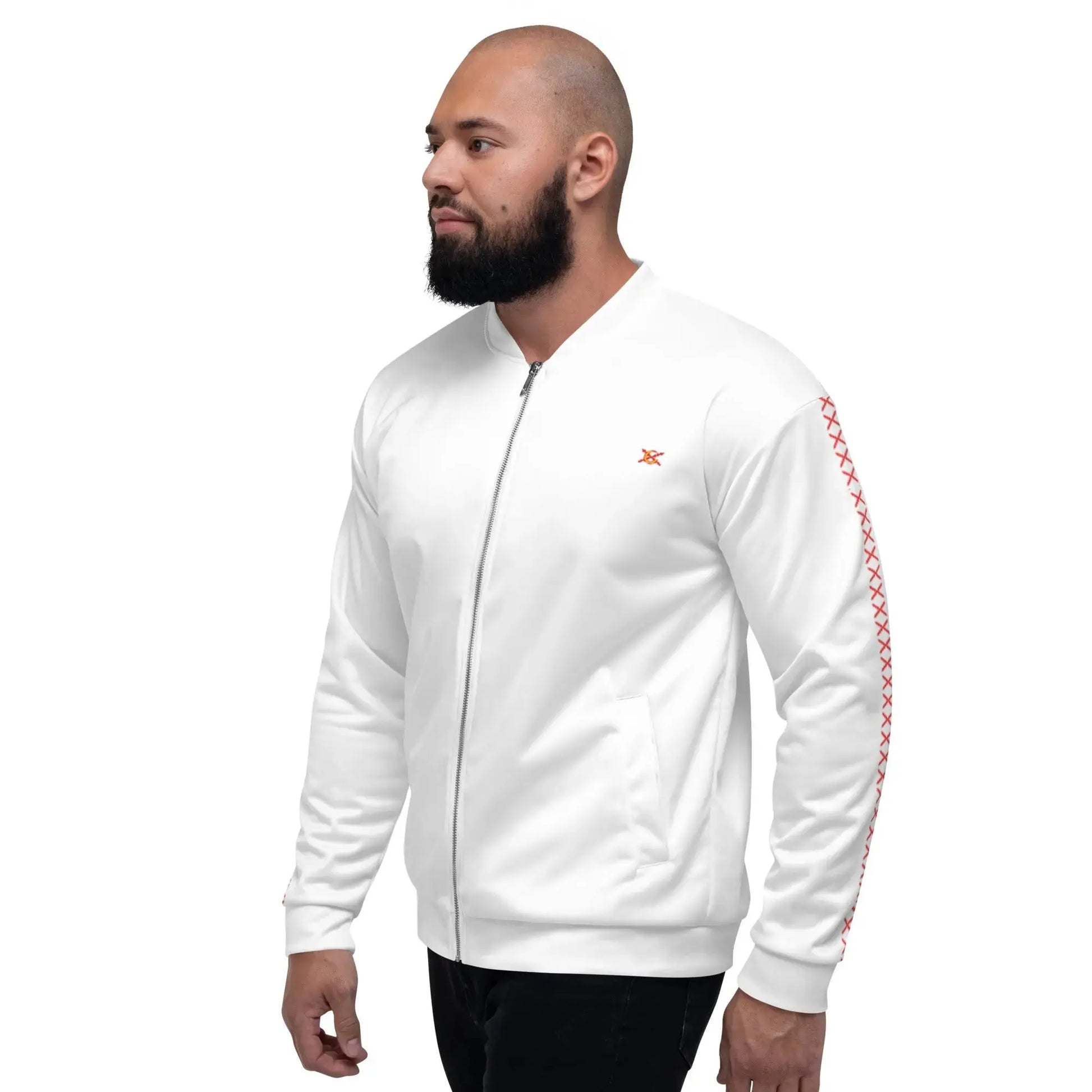 Comprar Chaqueta deportiva Cruz de Borgoña unisex blanca - Oferta XS Bandera España La Flamenca de Borgoña Patricia Muñoz VOX