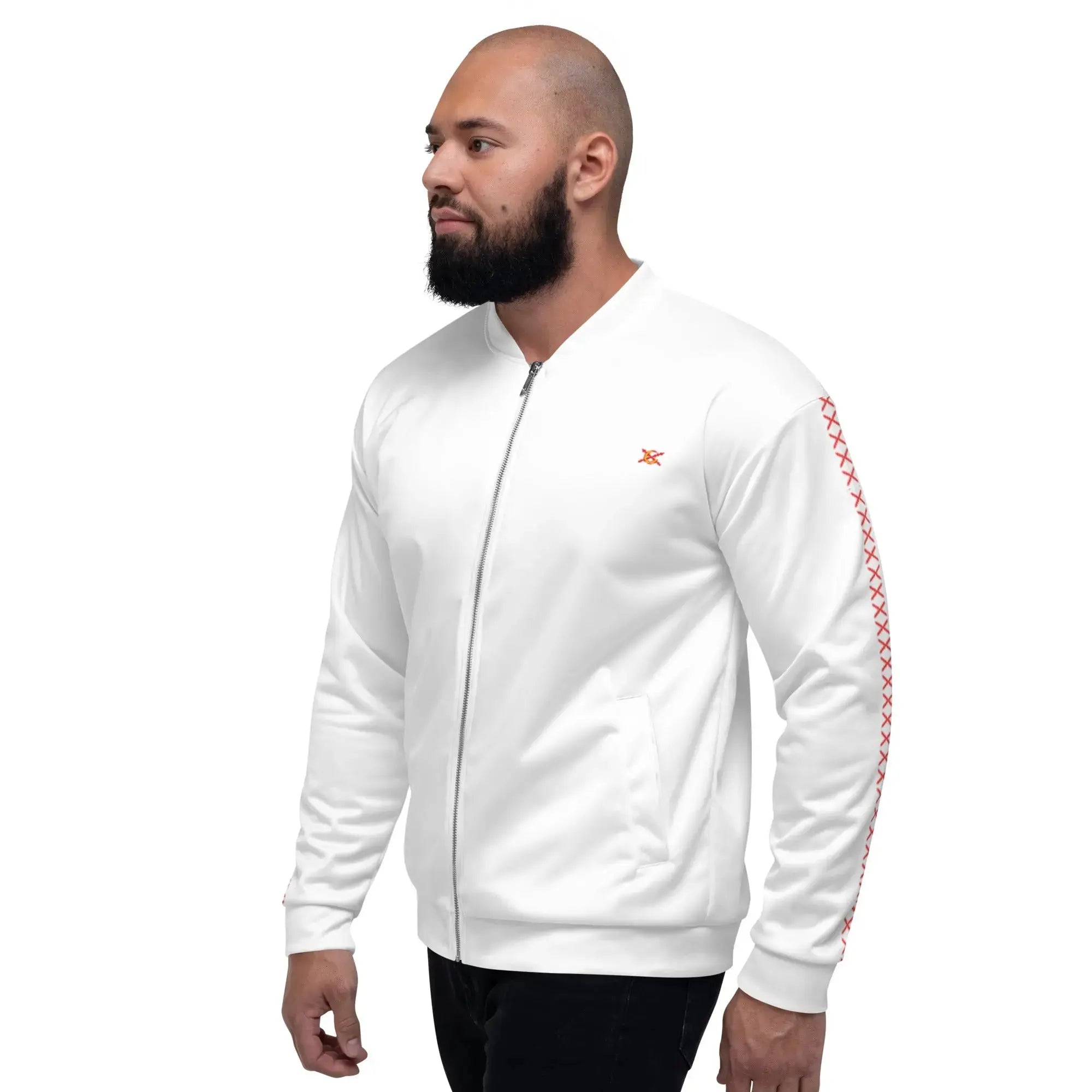 Comprar Chaqueta deportiva Cruz de Borgoña unisex blanca - Oferta XS Bandera España La Flamenca de Borgoña Patricia Muñoz VOX