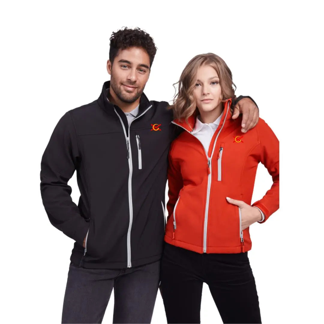 Comprar Chaqueta soft shell hombre La Flamenca de Borgoña, Bandera de España, Cruz de Borgoña, Patricia Muñoz, VOX, Santiago Abascal