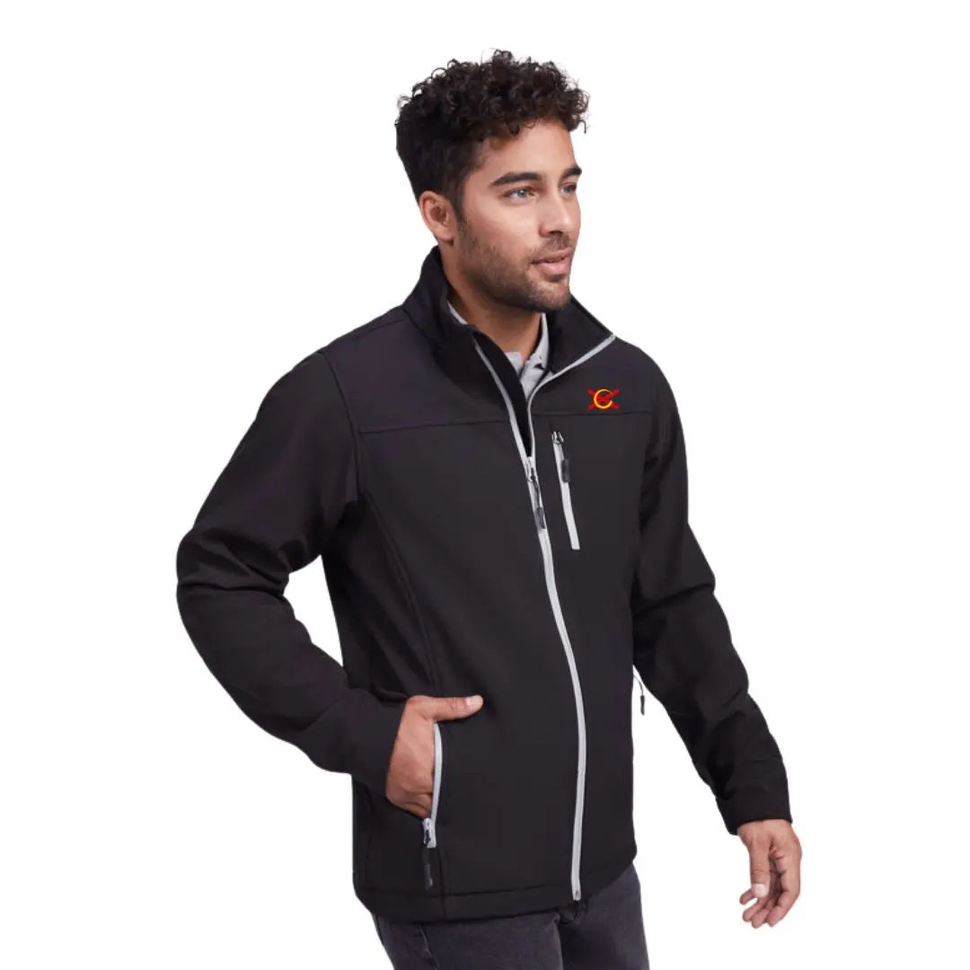 Comprar Chaqueta soft shell hombre La Flamenca de Borgoña, Bandera de España, Cruz de Borgoña, Patricia Muñoz, VOX, Santiago Abascal