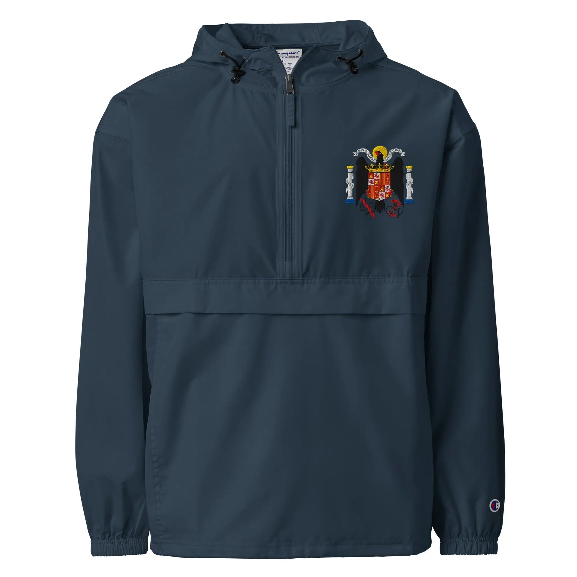 Comprar Chaqueta unisex Águila de San Juan bordada plegable Champion La Flamenca de Borgoña Bandera España
