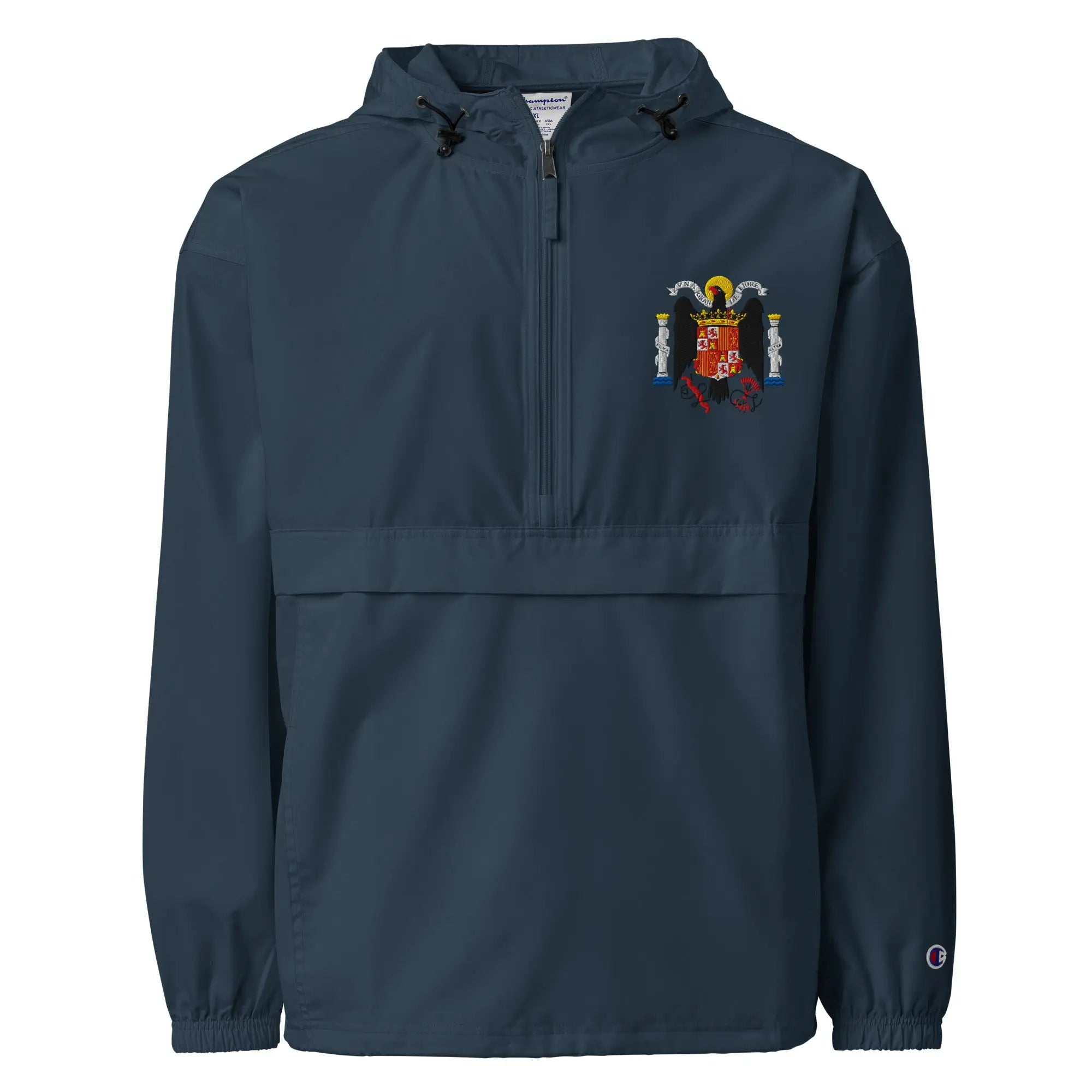 Comprar Chaqueta unisex Águila de San Juan bordada plegable Champion La Flamenca de Borgoña Bandera España