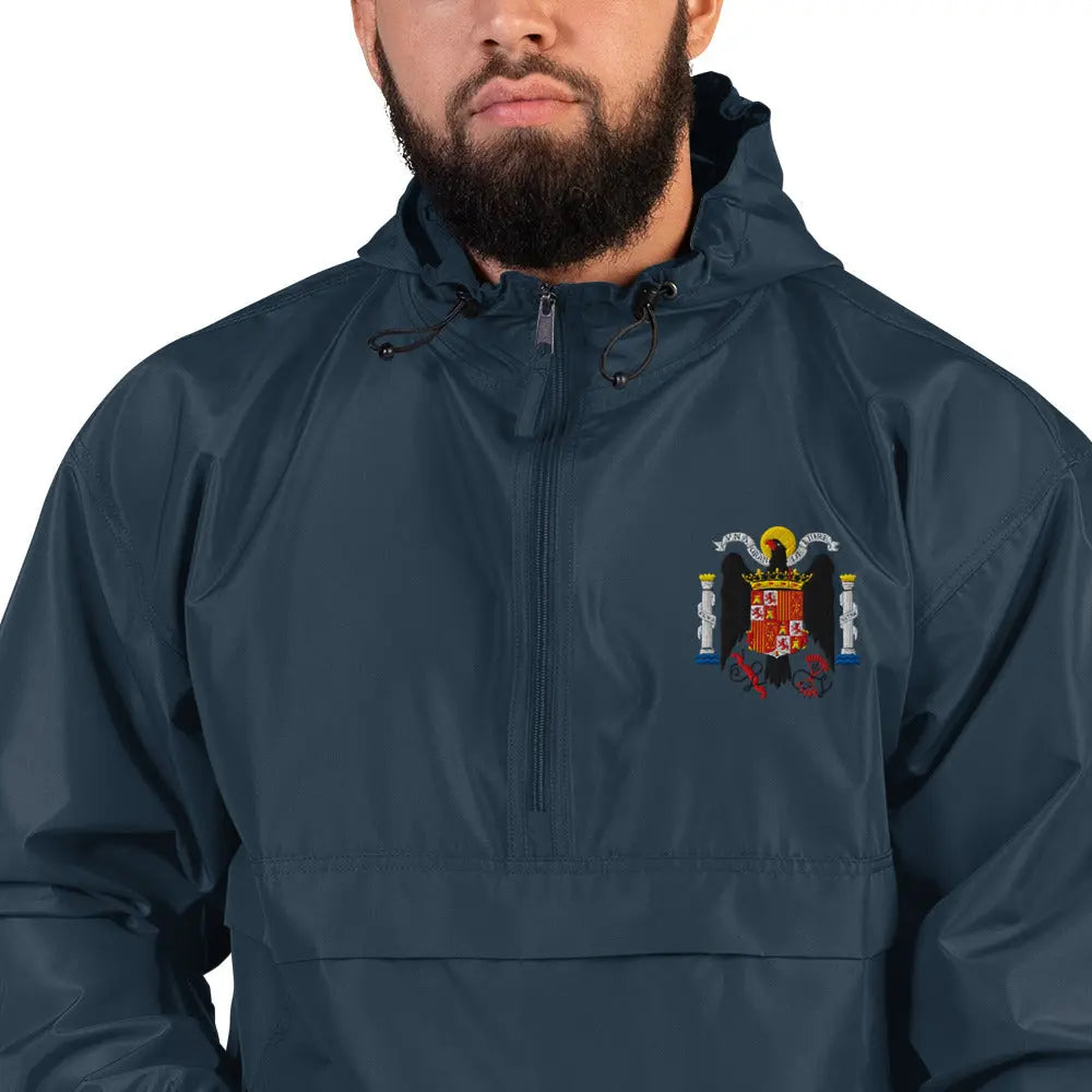 Comprar Chaqueta unisex Águila de San Juan bordada plegable Champion La Flamenca de Borgoña Bandera España
