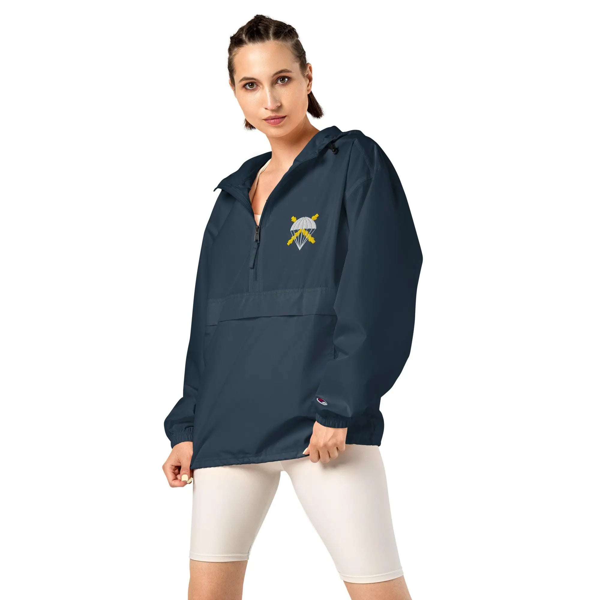 Comprar Chaqueta unisex BRIPAC bordada plegable Champion La Flamenca de Borgoña Bandera España