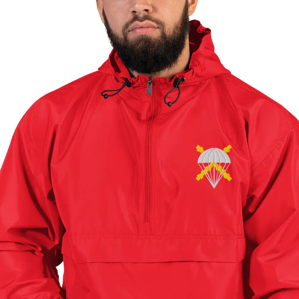 Comprar Chaqueta unisex BRIPAC bordada plegable Champion La Flamenca de Borgoña Bandera España