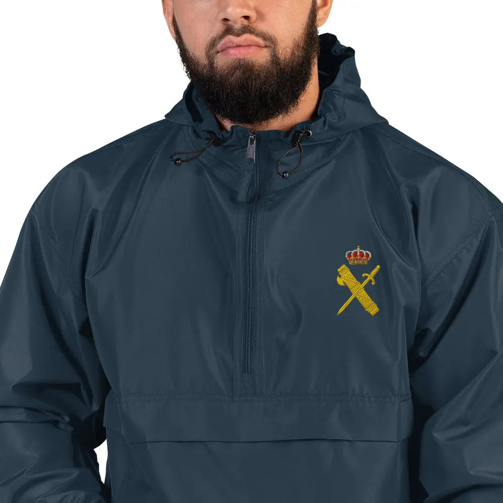 Comprar Chaqueta unisex Guardia Civil bordada plegable Champion La Flamenca de Borgoña Bandera España