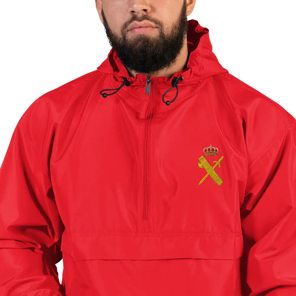 Comprar Chaqueta unisex Guardia Civil bordada plegable Champion La Flamenca de Borgoña Bandera España