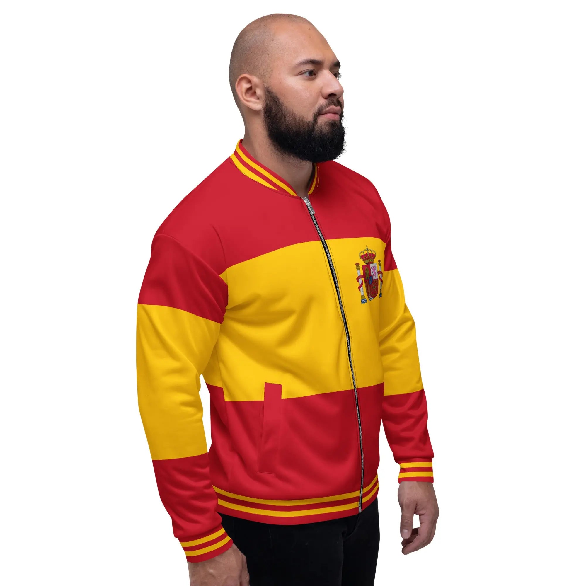 Comprar Chaqueta unisex bomber Bandera de España La Flamenca de Borgoña Bandera España