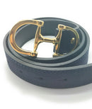 Comprar Cinturón Azul serraje Mordida de caballo 95cm La Flamenca de Borgoña, Bandera de España, Cruz de Borgoña, Patricia Muñoz, VOX, Santiago Abascal