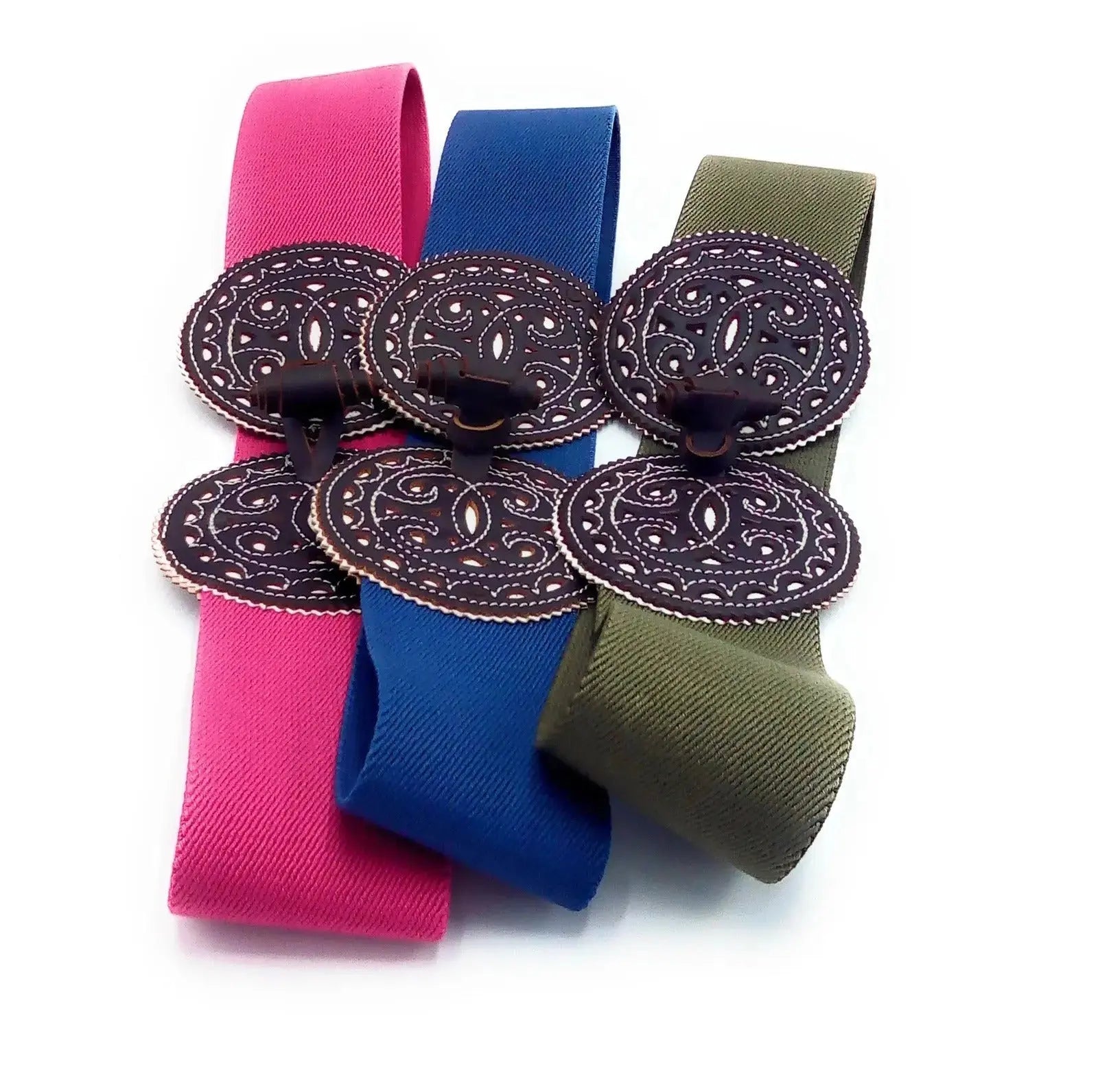 Cinturón Romero elástico azul talla M - OFERTA - LaFlamencadeBorgoña