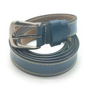 Comprar Cinturón piel azul para mujer Bandera España La Flamenca de Borgoña Patricia Muñoz VOX