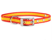Comprar Collar Perro Nylon Bandera España ancho 1,5 cm La Flamenca de Borgoña Bandera España