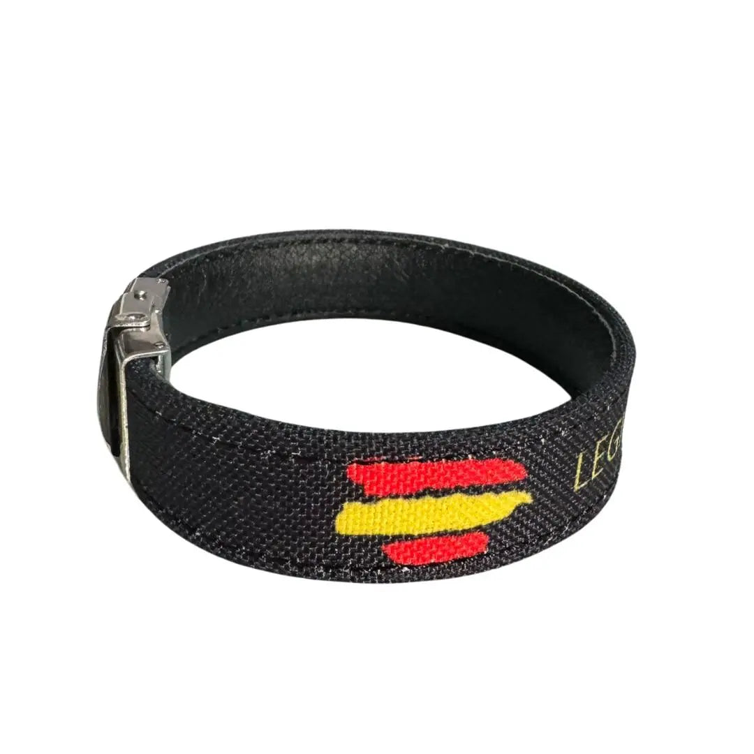 Comprar Pulsera Legión Española piel y lona Bandera España La Flamenca de Borgoña Patricia Muñoz VOX