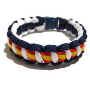 Comprar Pulsera paracord Bandera España Armada blanco azul Bandera España La Flamenca de Borgoña Patricia Muñoz VOX
