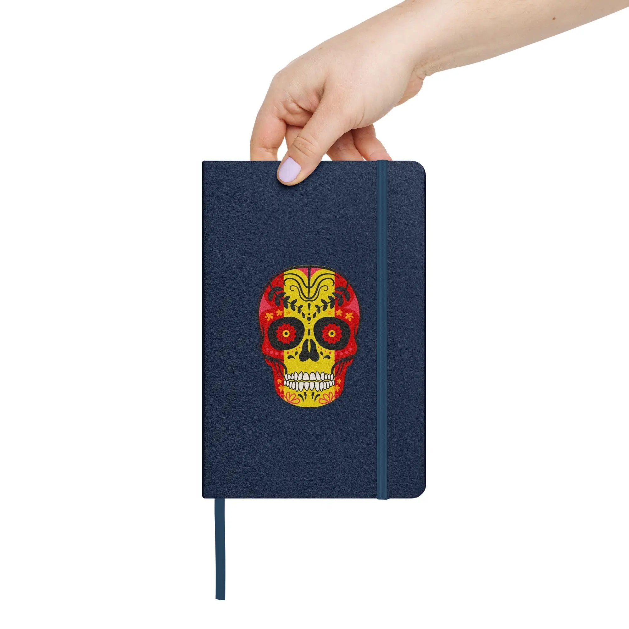 Comprar Cuaderno de tapa dura Calavera España La Flamenca de Borgoña Bandera España