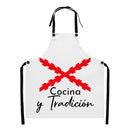 Comprar Delantal Cruz de Borgoña "Cocina y Tradición" La Flamenca de Borgoña Bandera España