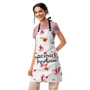 Comprar Delantal de cocina "Cocina y Tradición" iconos La Flamenca de Borgoña Bandera España
