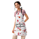 Comprar Delantal de cocina "Cocina y Tradición" iconos La Flamenca de Borgoña Bandera España