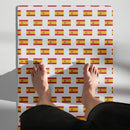 Comprar Esterilla de yoga Bandera España mosaico fondo blanco La Flamenca de Borgoña Bandera España