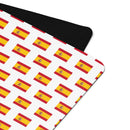 Comprar Esterilla de yoga Bandera España mosaico fondo blanco La Flamenca de Borgoña Bandera España