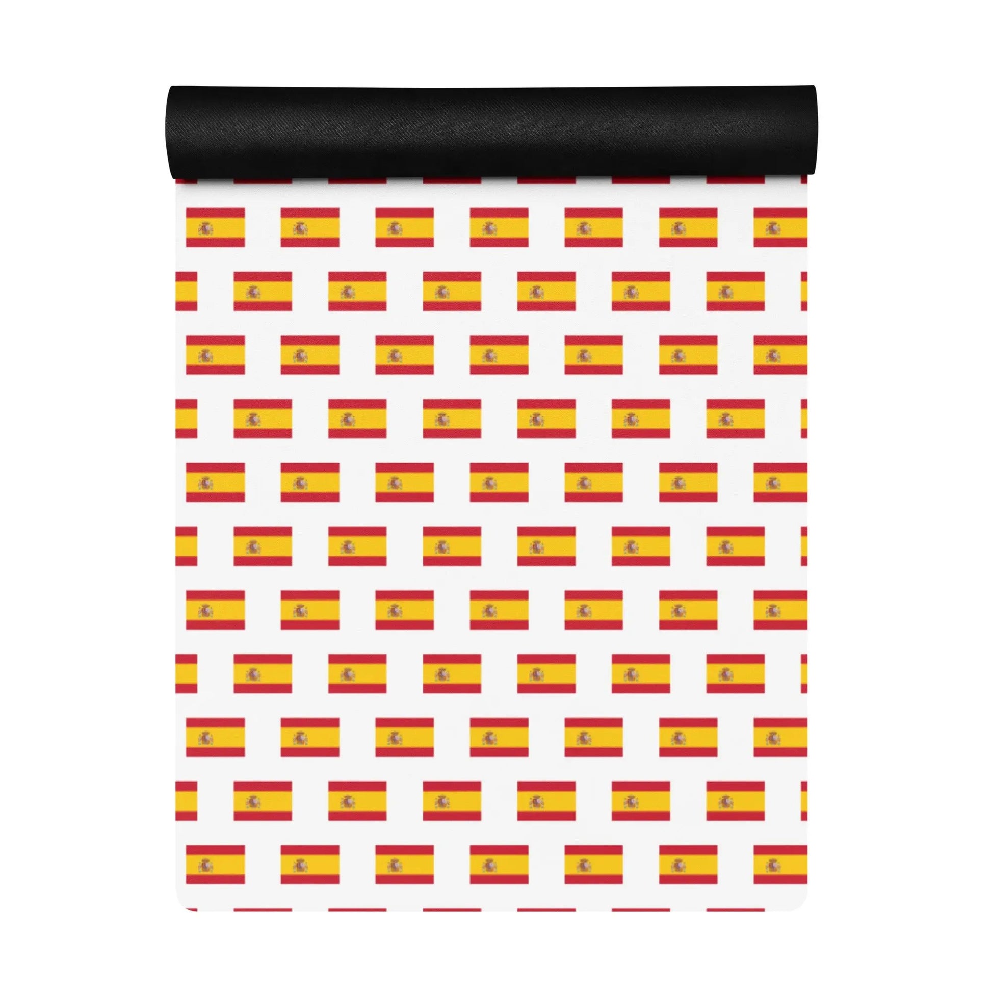 Comprar Esterilla de yoga Bandera España mosaico fondo blanco La Flamenca de Borgoña Bandera España