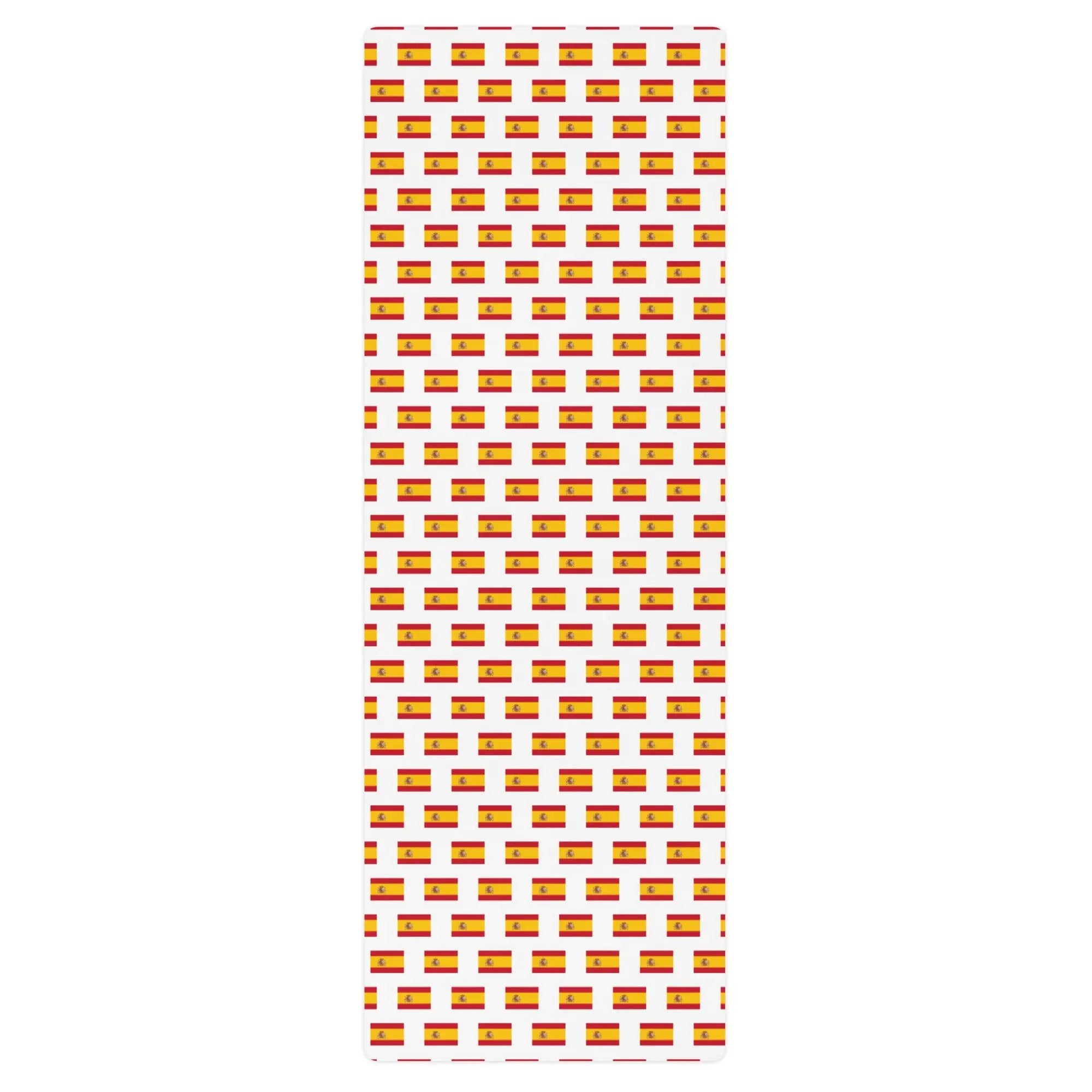 Comprar Esterilla de yoga Bandera España mosaico fondo blanco La Flamenca de Borgoña Bandera España