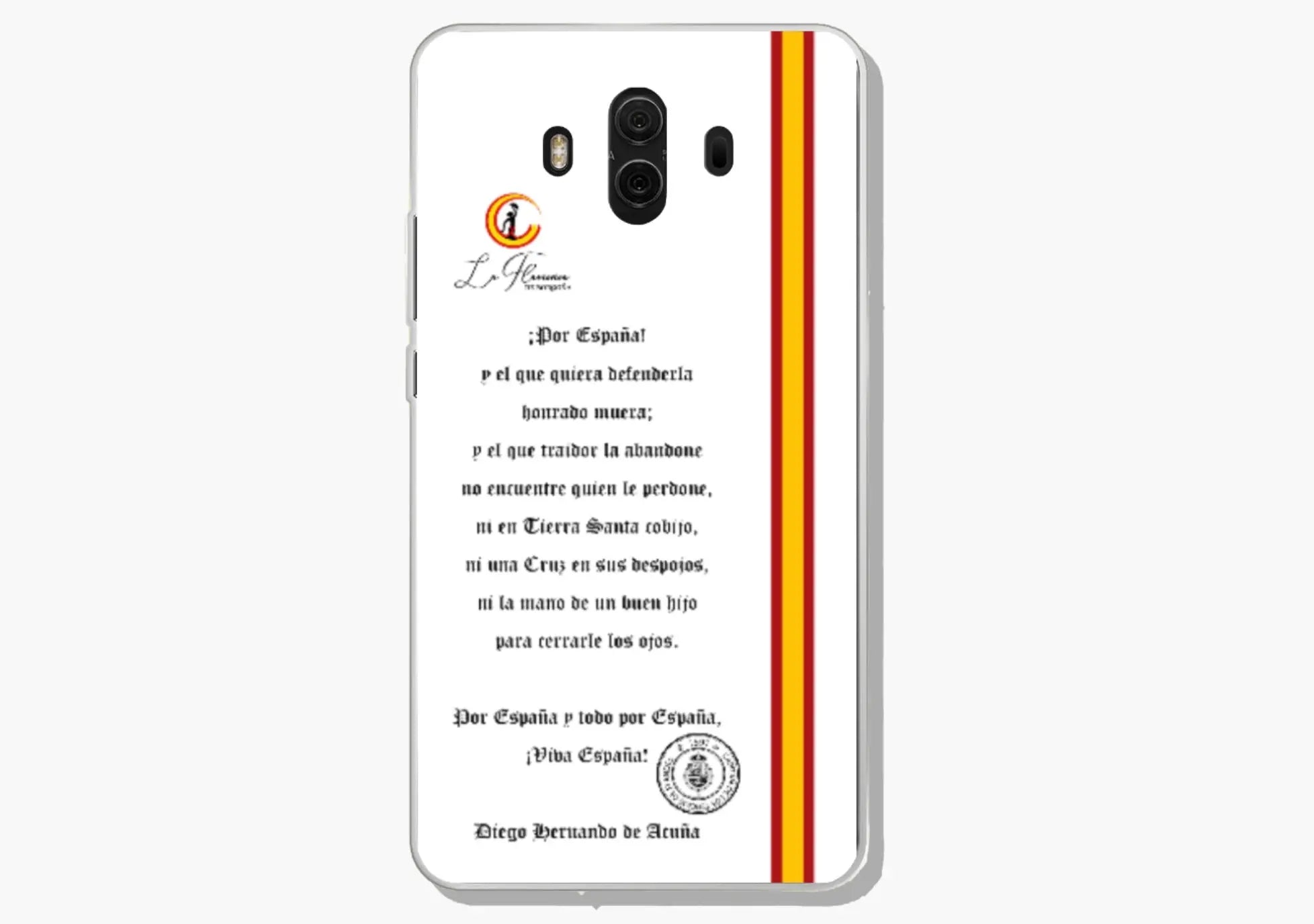 Comprar Funda carcasa móvil Brindis Tercios (Huawei Mate 10) Bandera España La Flamenca de Borgoña Patricia Muñoz VOX