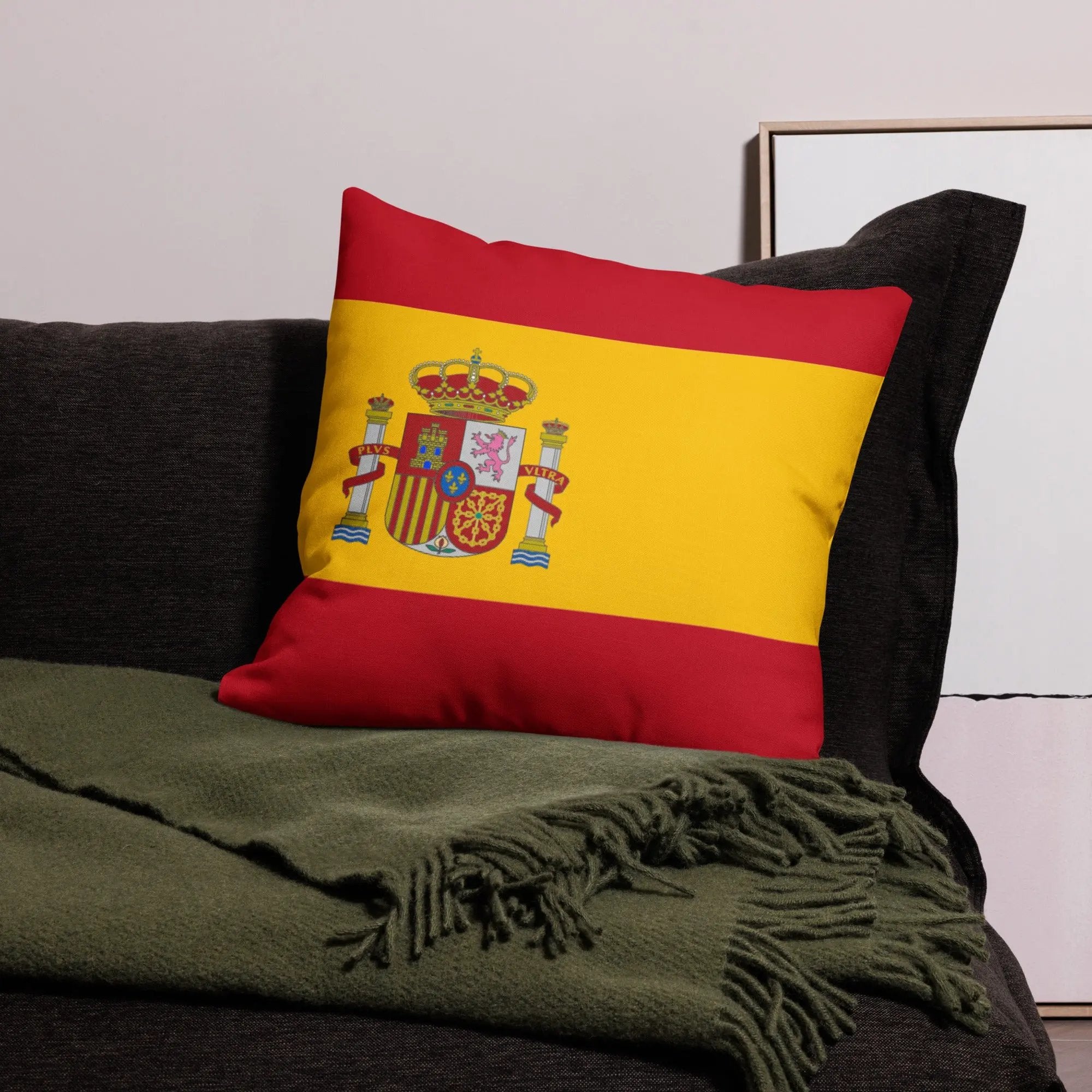Comprar Funda de cojín premium Bandera España La Flamenca de Borgoña Bandera España