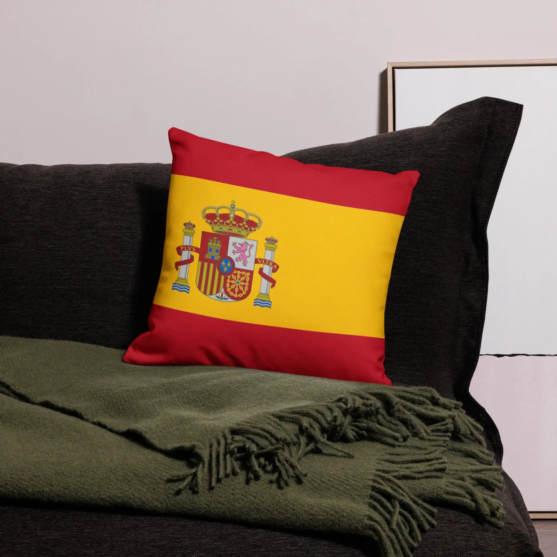 Comprar Funda de cojín premium Bandera España La Flamenca de Borgoña Bandera España