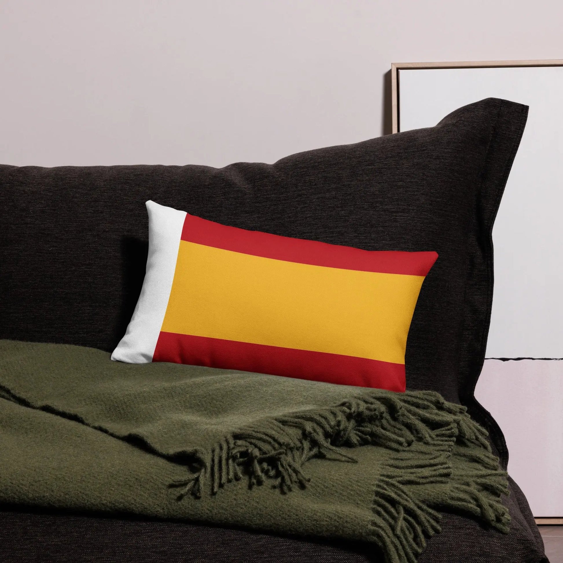 Comprar Funda de cojín premium Bandera España La Flamenca de Borgoña Bandera España