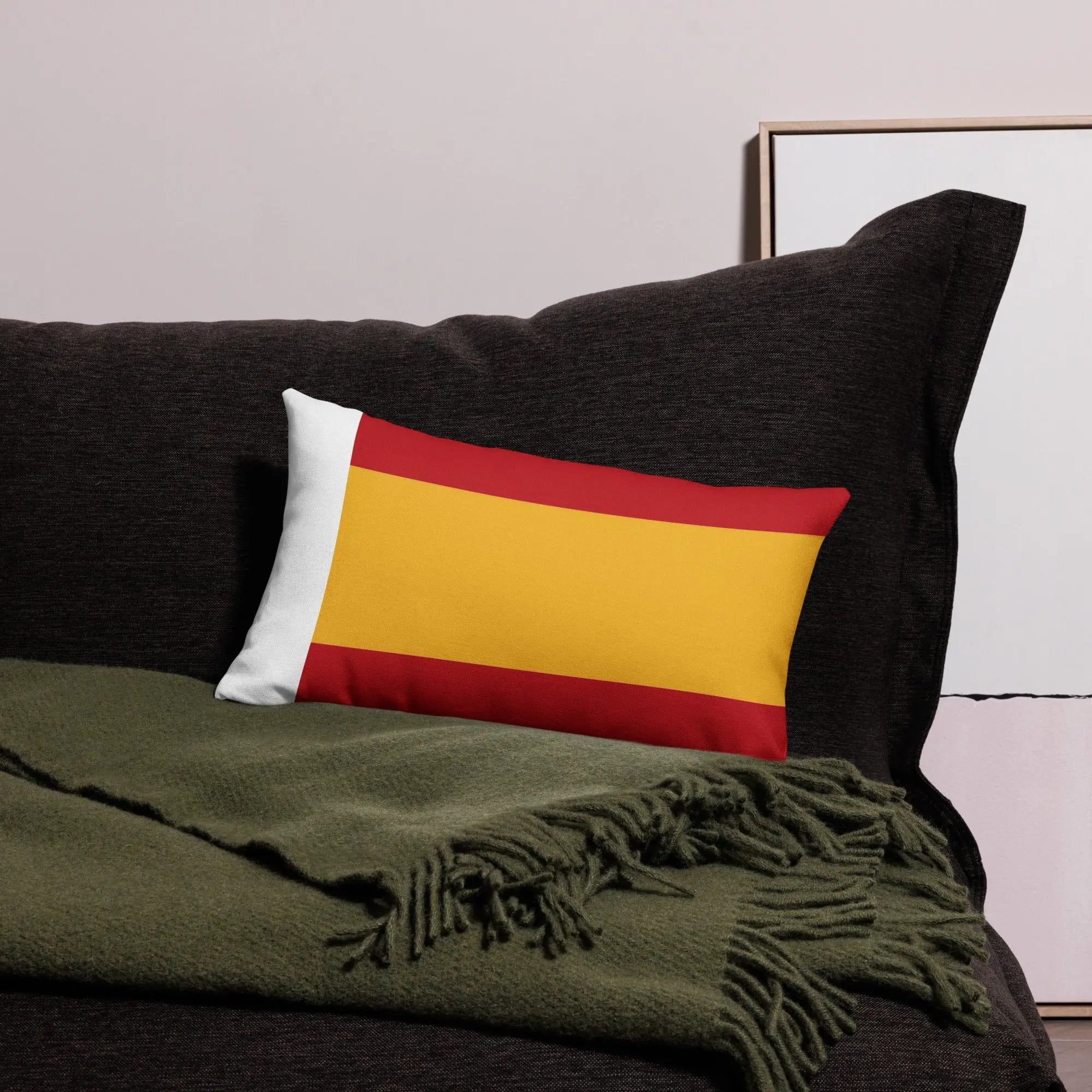 Comprar Funda de cojín premium Bandera España La Flamenca de Borgoña Bandera España